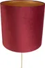 Stehleuchte Gold   Messing mit Veloursschirm Rot 40 40 cm Produktbild-Vorschau 6