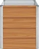 vidaXL Hochbeet Hellbraun 100 x 40 x 45 cm Verzinkter Stahl Produktbild-Vorschau 6