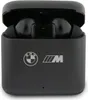 A black charging case for wireless earbuds, featuring the BMW M logo and the BMW logo. Anteprima dell’immagine prodotto