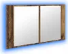 Kúpeľňová zrkadlová skrinka Staré drevo 80 x 12 x 45 cm Náhľad obrázku produktu 1
