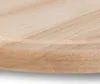 A close-up view of the edge of a wooden cutting board, showing the grain and texture of the wood. Voir les images du produit