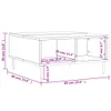Couchtisch Betongrau 60x60x30 cm Holzwerkstoff Produktbild-Vorschau 8