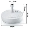 Schirmständer 39cm in weiß Sonnenschirmständer Ständer Produktbild-Vorschau 3