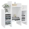 A white shelf unit with books and decorative items. Anteprima dell’immagine prodotto