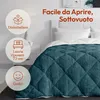 CASABEL Piumone Sherpa Extra Caldo 600g/m², 240x260cm, Blu Anteprima dell’immagine prodotto 8