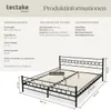 A diagram and product information for a metal bed frame. Náhled obrázku produktu