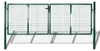 vidaXL Oceľová plotová brána 300x100 cm Zelená Náhľad obrázku produktu 8