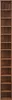 A tall, narrow wooden shelf unit with multiple compartments. Voir les images du produit