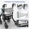 ELONEO 2-in-1 rolstoel/rolator, opvouwbaar en lichtgewicht Productafbeelding-voorbeeld 5