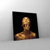 Bilder auf glas - Einteilig - Gold Frau Stück - 40x40cm - Produktbild-Vorschau 4