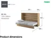 MEBLINI Schrankbett Bed Concept - Wandbett mit Lattenrost - Produktbild-Vorschau 8