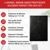Buchkalender 2027 Wochenplaner schwarz Hardcover, Produktbild-Vorschau 2