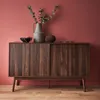 sweeek - Skandinavisches Sideboard mit Holzdekor - Dunkles Produktbild-Vorschau 1