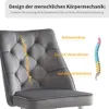 AIORBER Esszimmerstuhl, 4er-Set, Samt, silberne Produktbild-Vorschau 5