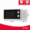 Sharp R200INW magnetron, magnetronoven, 800W, 20 liter, 5 Productafbeelding-voorbeeld 6