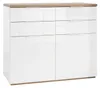 Kommode - 120 x 103 cm - 2 Türen - 4 Schubladen - Eiche Produktbild-Vorschau 1