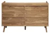 CALICOSY - Commode 6 tiroirs avec façades en rotin naturel Voir les images du produit 9