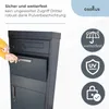 Paketbox XL Briefkasten Standbriefkasten mit Pflanzdach Produktbild-Vorschau 5
