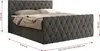 MKS MEBLE Boxspringbett 120x200 mit Bettkasten, Bett Produktbild-Vorschau 5