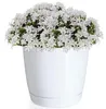 Coubi runder Blumentopf mit Sockel weiß 21x19,3cm Produktbild-Vorschau 10