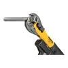 A close-up shot of a power tool pressing a metal pipe. Produktbild-Vorschau