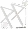 2x Tischgestell X-Form, 70 x 60 cm (Höhe x Breite), raw Produktbild-Vorschau 16