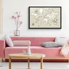 MuchoWow® MuchoWow® Gerahmtes Poster Weltkarte - Vintage - Produktbild-Vorschau 6