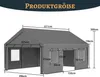 Allwetter-Garage 6 × 4 × 3 m, Autozelt mit verzinktem Produktbild-Vorschau 2