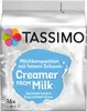 A package of Tassimo creamer discs with milk composition for fine foam. Produktbild-Vorschau