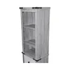 Hochschrank multifunktional 39,5x29,5x160 cm Weiss Grau mit Produktbild-Vorschau 3