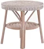 KRINES HOME Stolik rattanowy / stolik boczny okrągły / Podgląd zdjęcia produktu 6