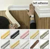 10tlg 230cm Selbstklebend Wand Sockelleiste Bordüre Weiß 3D Produktbild-Vorschau 1