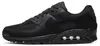 NIKE AIR MAX 90 365 Herren Schwarz Sportschuhe Leder Produktbild-Vorschau 2