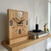 Orologio da tavolo quadrato in rovere Flexistyle zs1, 16 cm Anteprima dell’immagine prodotto 8
