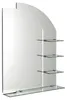 Aqualine WEGA Spiegel mit Ablageflächen 65x90cm Produktbild-Vorschau 1