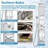 A collage of images showcasing the features and installation of a shower panel system. Náhled obrázku produktu