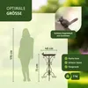 Moritz Vogeltränke Vogelbad dunkelbraun mit kleinem Vogel Produktbild-Vorschau 2