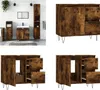 vidaXL Badschrank Räuchereiche 65x33x60 cm Holzwerkstoff - Produktbild-Vorschau 1