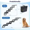 GIHAUVIA Hundetreppe faltbar 5 Stufen Hunderampe Produktbild-Vorschau 2