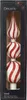 Christbaumspitze Glas Muster gestreift 31cm rot / weiß Produktbild-Vorschau 4