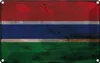 vianmo Blechschild 12x18 cm Gambia the Rost Flagge Fahne Produktbild-Vorschau 1