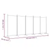 A line drawing of a room divider with dimensions indicated. Náhled obrázku produktu