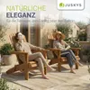 Juskys® 2er Set Liegestuhl Korfu Natur Akazienholz klappbar Produktbild-Vorschau 7