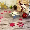Oblique Unique 24 Filz Sterne Weihnachtsdeko Tischdeko für Produktbild-Vorschau 4
