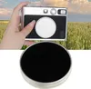 A hand holding a camera in front of a wheat field and sky. Produktbild-Vorschau