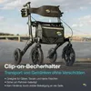 Helavo Outdoor Rollator mit Luftbereifung – Faltbarer Produktbild-Vorschau 6