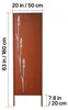 SucceBuy Paravent 50x160 cm 4er-Set, Raumteiler mit Produktbild-Vorschau 8