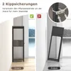 A split image showing a plant stand secured to a wall on the left, and an unsecured plant stand leaning against a wall on the right. The left side has a checkmark and the text 'Unsere', while the right side has an 'X' and the text 'Andere'. A close-up of t Produktbild-Vorschau