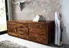 MASSIVMOEBEL24 | Buffet 200x50 Palissandre laqué Noisette Voir les images du produit 4