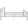 Letto in metallo grigio 140x200 cm Anteprima dell’immagine prodotto 3